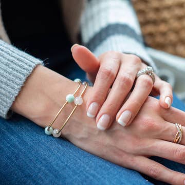 Blessing Gold Filled Mystic Rose Quartz Bracelet