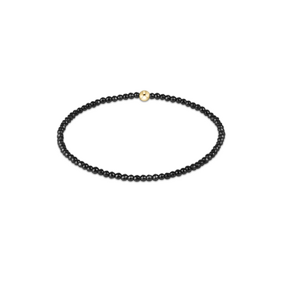 Enewton Faceted Hematite 2mm Bead Bracelet