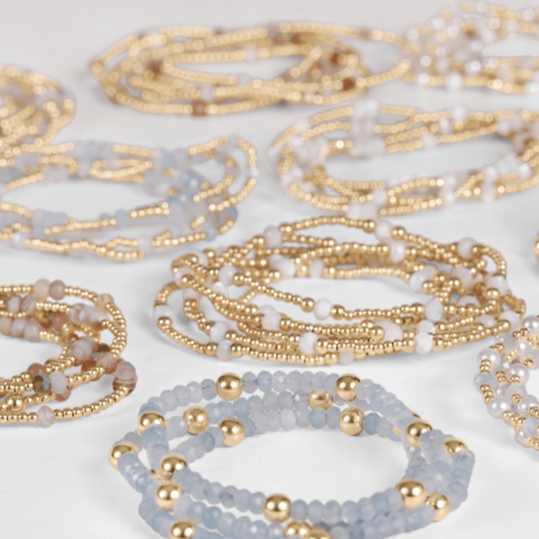 Enewton Purpose Gemstone 4mm Gold Filled Bracelet - Aquamarine enewton Purpose Aquamarine Gold-Filled Bracelet Bracelet