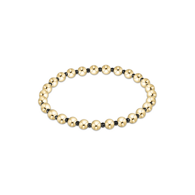 Enewton Faceted Hematite Grateful Pattern 5mm Bead Bracelet
