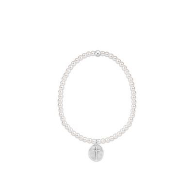 Enewton Classic Pearl 3mm Bead Bracelet - Inspire Small Sterling Charm