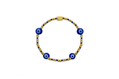 Isla Waterproof Cobalt Evil Eye Bracelet