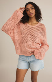 Z Supply Yael Sweater in Guava Fresca