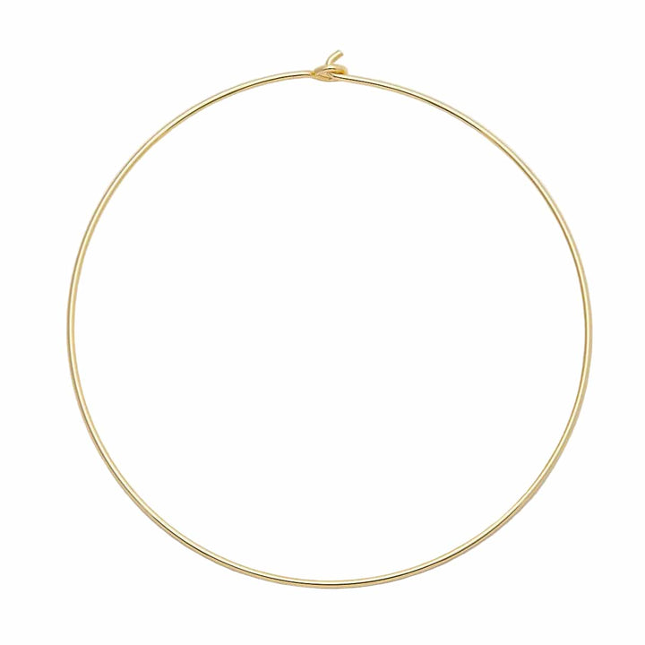 18kt Gold Plated 2mm Floating Collar Necklace - Pendant Bar Base 18kt Gold Plated 2mm Floating Collar Necklace - Pendant Bar Base Necklace