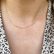 Jackie Tides Waterproof Gold Filled Dainty Box Chain