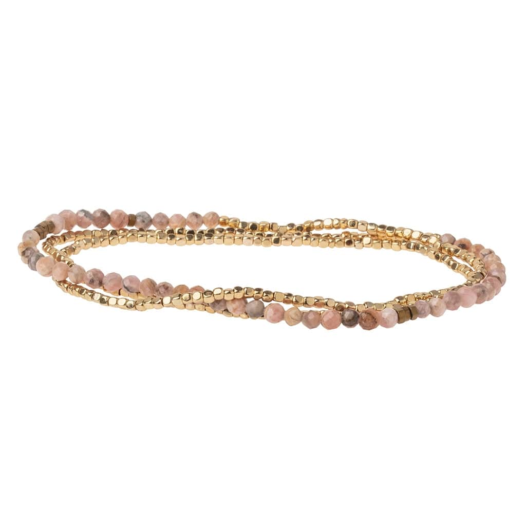 Scout Curated Wears Delicate Stone Wrap - Rhodochrosite Scout Curated Wears Delicate Stone Wrap - Rhodochrosite Bracelet