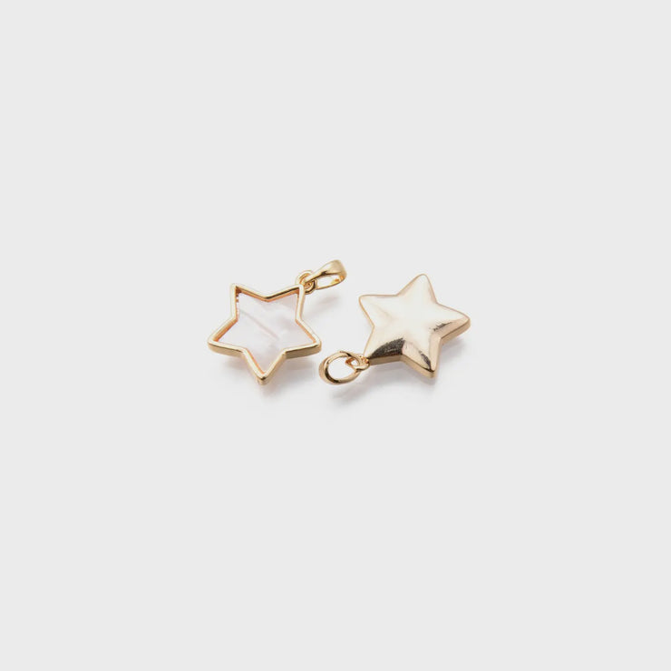 Ivory Shell Star Charm