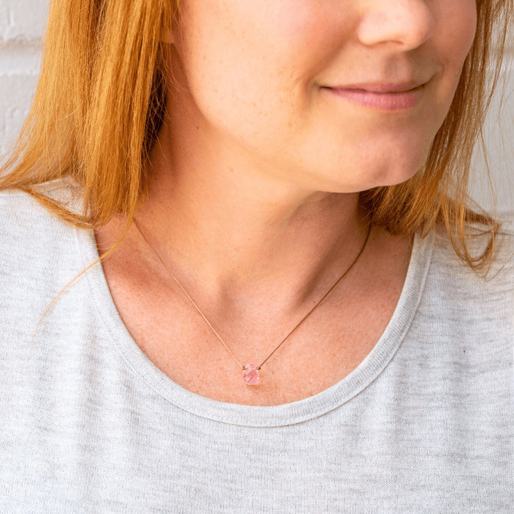 Soulku Bonus Mom Pink Mystic Crystal Necklace
