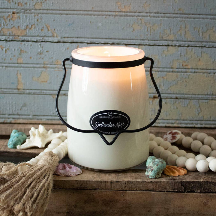 Milkhouse Butter Jar Candle 22 oz - Saltwater Mist