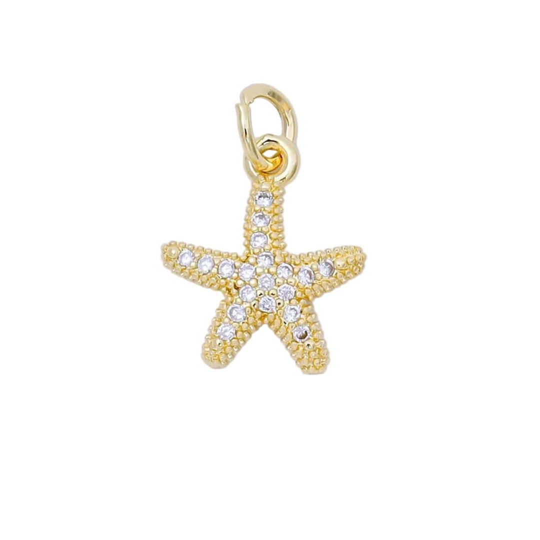 Pave Starfish Charm