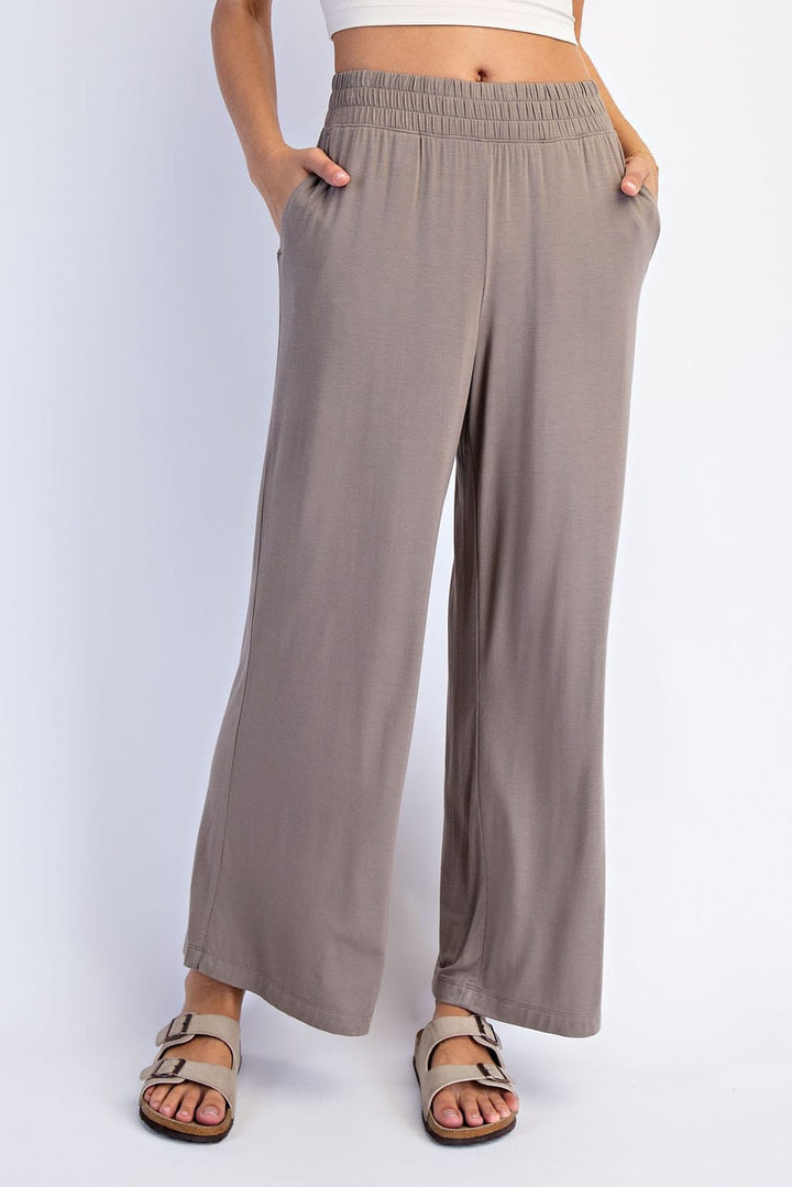 Cloud Nine Moss Brown Cropped Pant