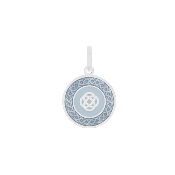 Lola Family Silver Pendant - Pale Grey