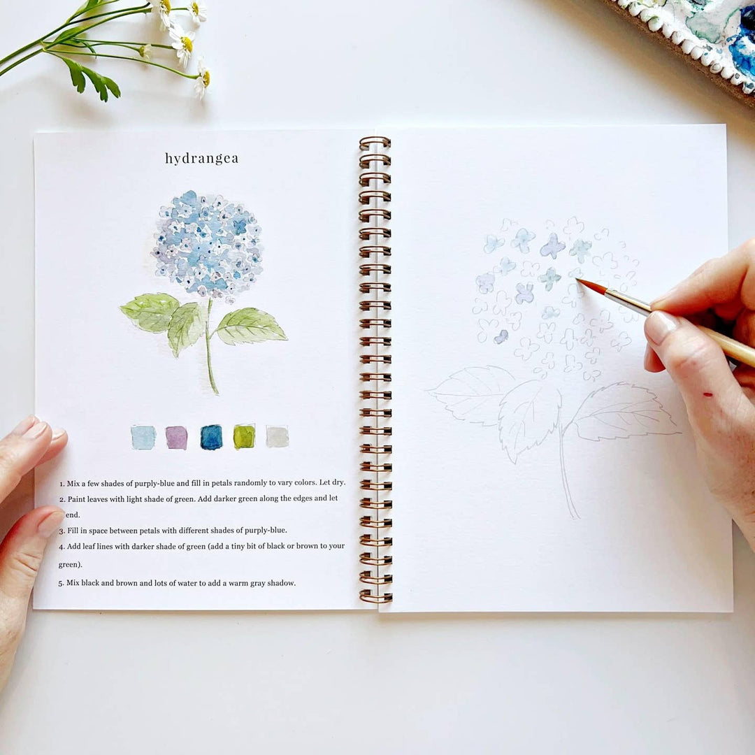 Emily Lex Studio Watercolor Flowers Workbook