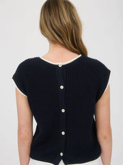 Contrast Trim Top
