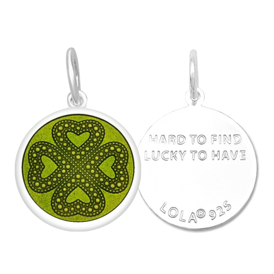 Lola Four Leaf Clover Pendant - Green Leaf