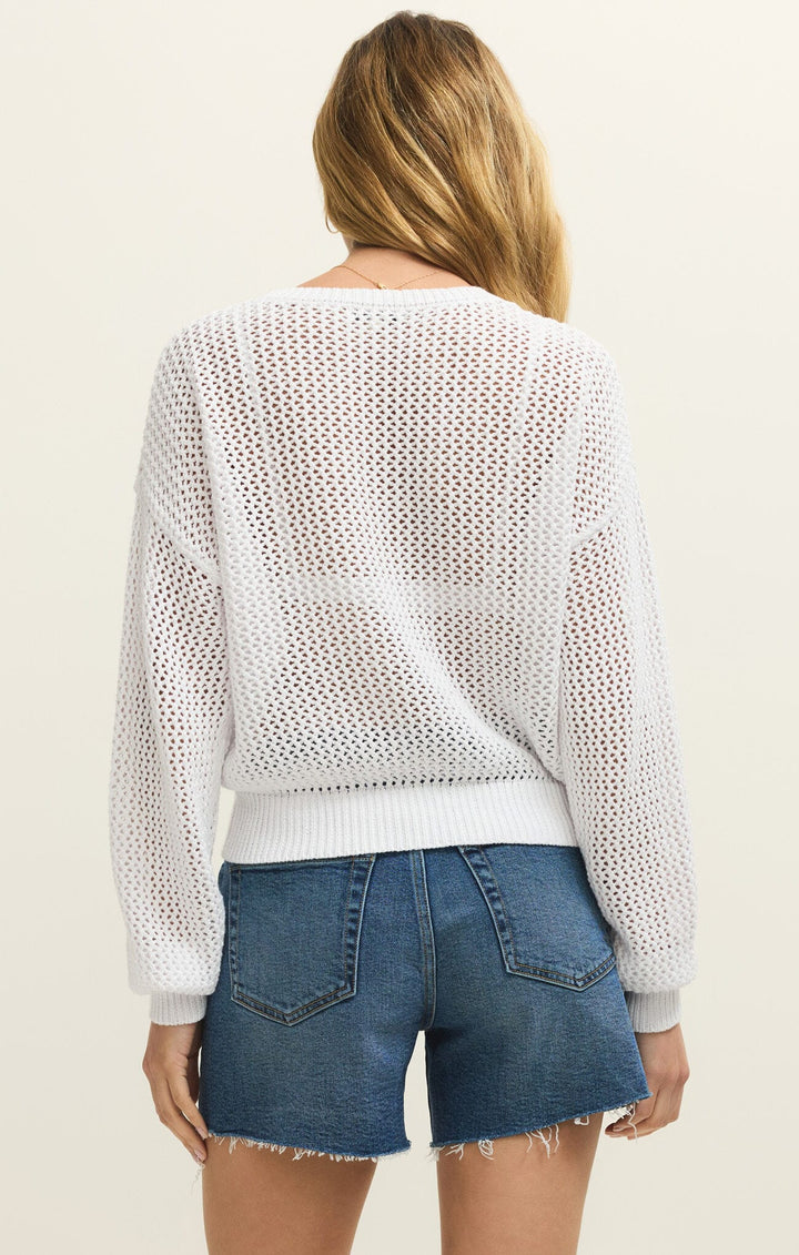 Z Supply Open Beach Sweater in White
