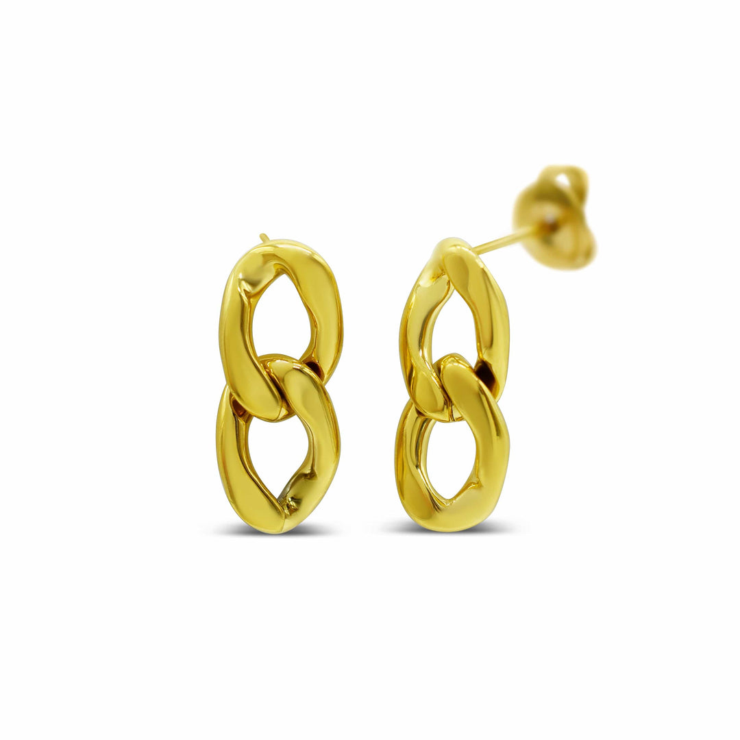 Isla Curb Appeal Waterproof Gold Drop Earrings Isla Curb Appeal Waterproof Gold Drop Earrings Earrings