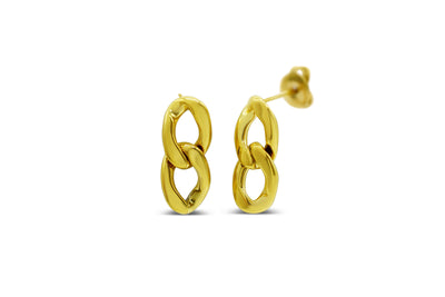 Waterproof Curb Appeal Gold Drop Earring