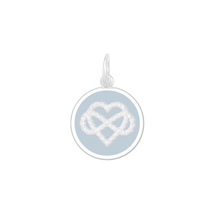 Lola Grandmother & Granddaughter Pendant - Silver & Grey