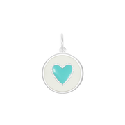 Lola Heart Pendant - Turquoise