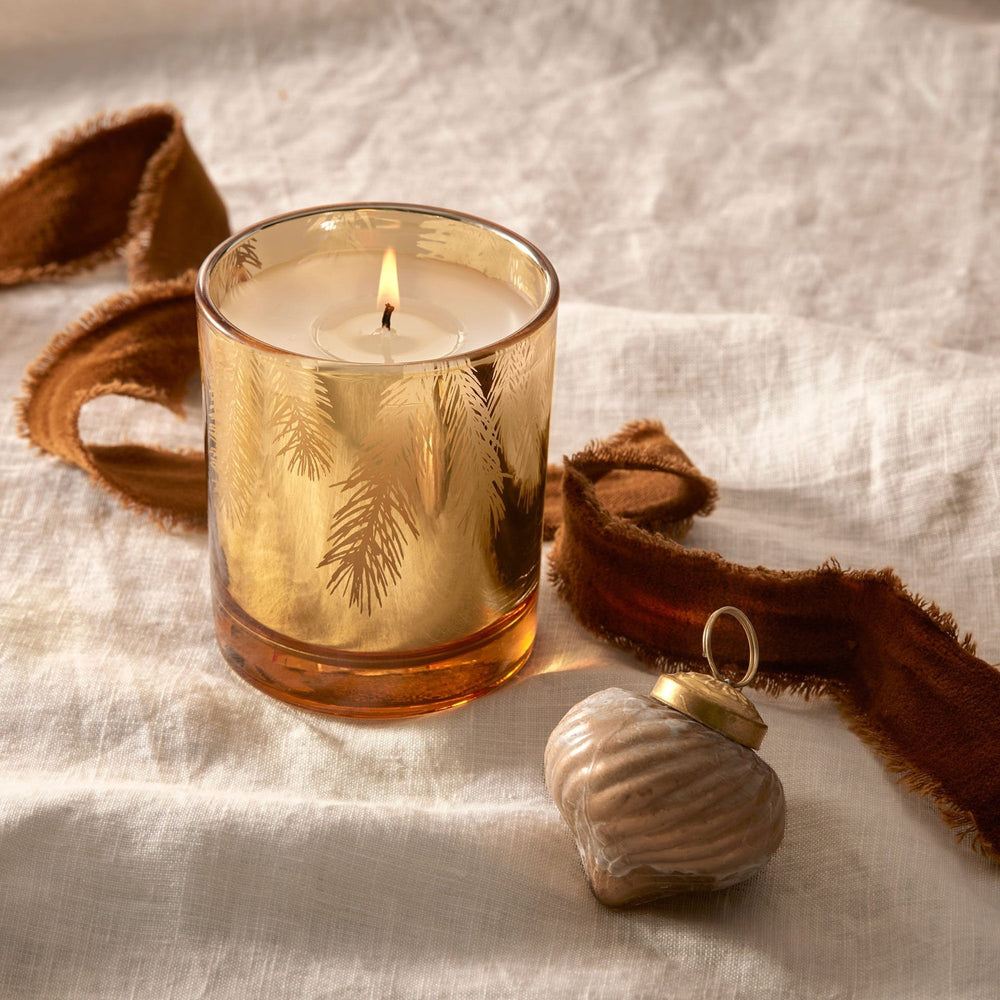 Frasier Fir Gilded Gold Candle Thymes Frasier Fir Gilded Gold Candle | 6.5 oz Candle