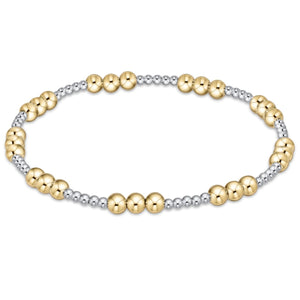 Enewton Joy Pattern 4mm Bead Bracelet - Mixed Metal