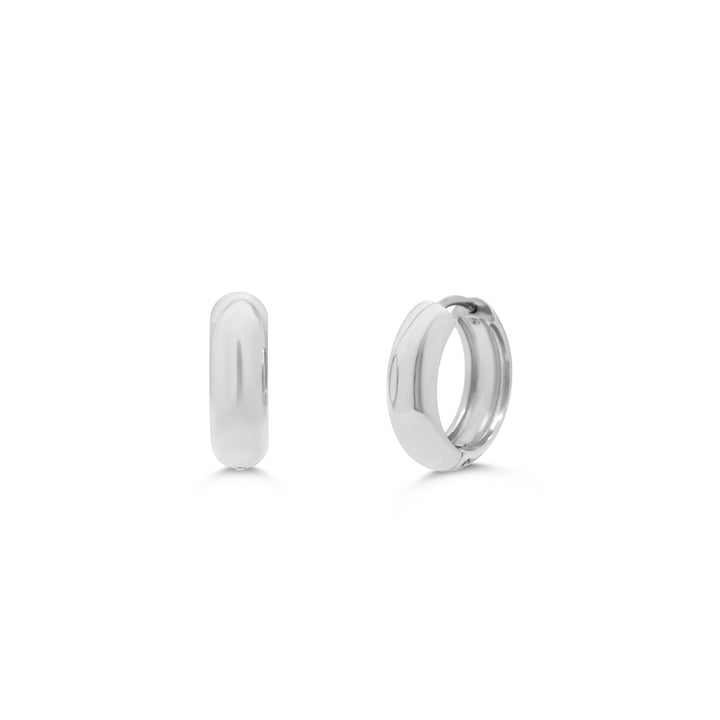 Isla Jet Set Waterproof Huggie Hoop Earrings – 13mm Isla Jet Set Waterproof Huggie Hoop Earrings – 13mm Silver Earrings