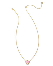 Kendra Scott Brynne Gold Shell Necklace in Blush Ivory Mother of Pearl