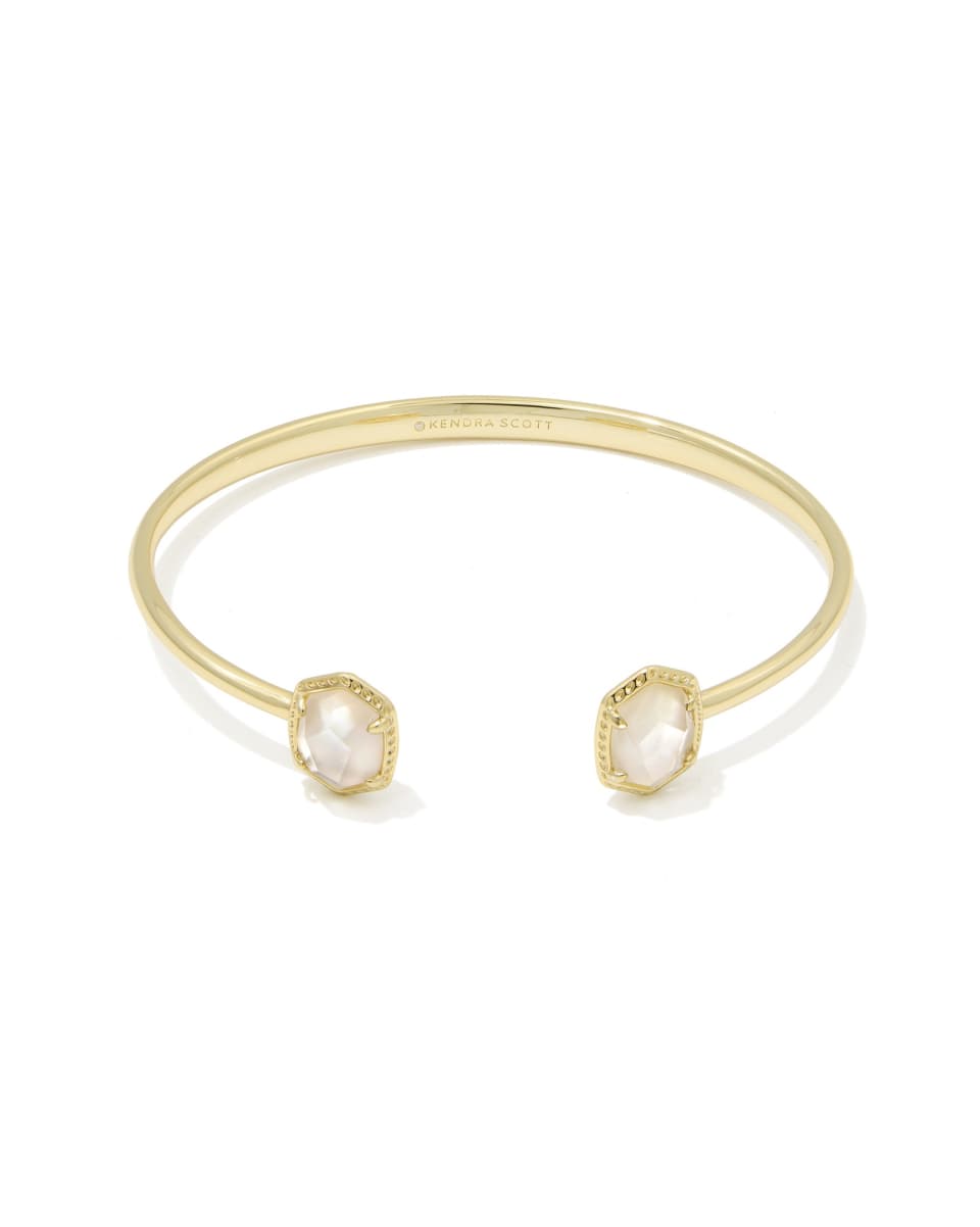 Kendra Scott Daphne Frame Cuff Bracelet - Gold Ivory Mother of Pearl