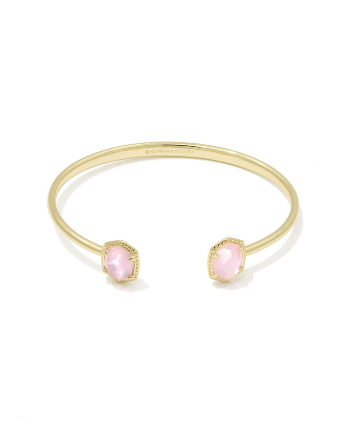 Kendra Scott Daphne Frame Cuff Bracelet - Gold Light Pink Mother of Pearl