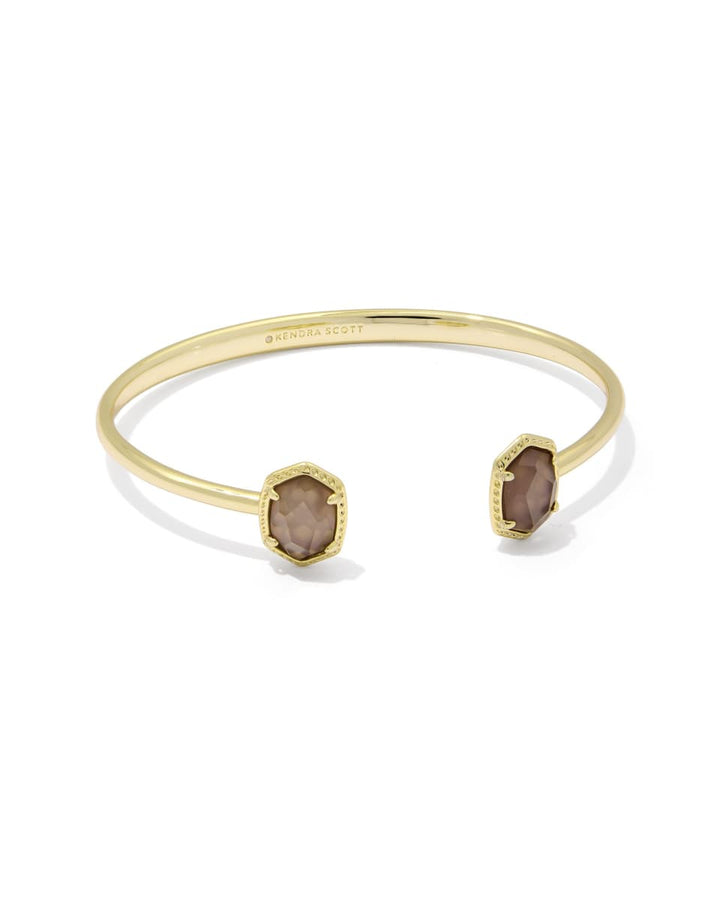 Kendra Scott Daphne Frame Cuff Bracelet - Gold Taupe Mother of Pearl