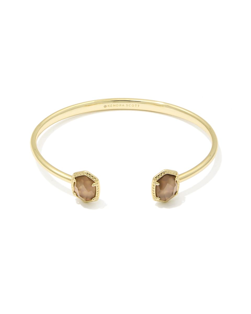 Kendra Scott Daphne Frame Cuff Bracelet - Gold Taupe Mother of Pearl