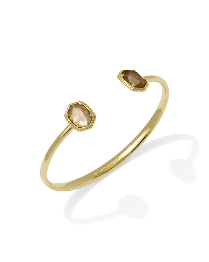 Kendra Scott Daphne Frame Cuff Bracelet - Gold Taupe Mother of Pearl