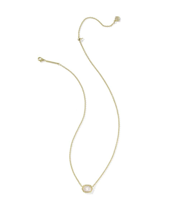 Kendra Scott Daphne Frame Necklace - Gold Ivory Mother of Pearl