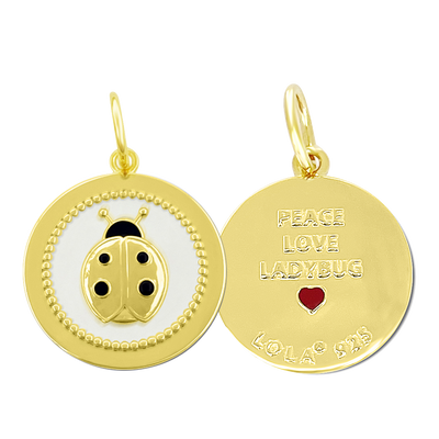 Lola Ladybug Pendant - All Gold