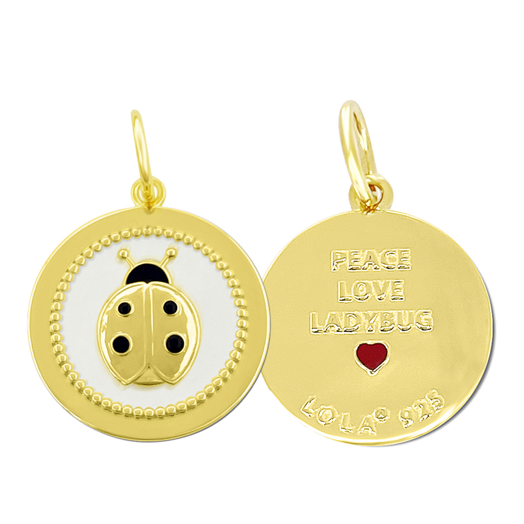 Lola Ladybug Pendant - All Gold