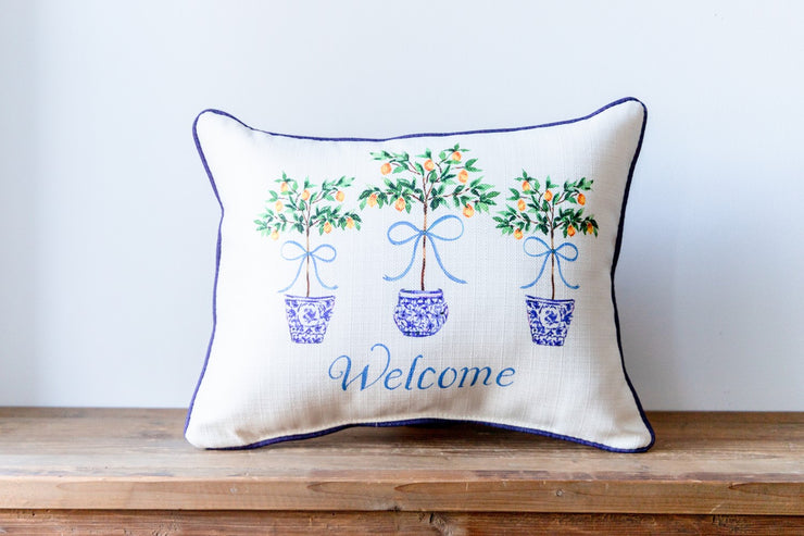 Lemon Tree Welcome Pillow