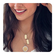 Lola Sand Dollar Pendant - Gold Center