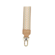 Easy Find Keychain - Natural Dotted Stripe