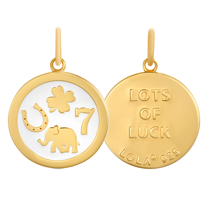 Lola Lucky You Pendant - All Gold