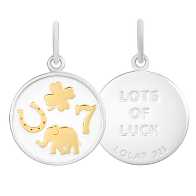 Lola Lucky You Pendant - Gold Center