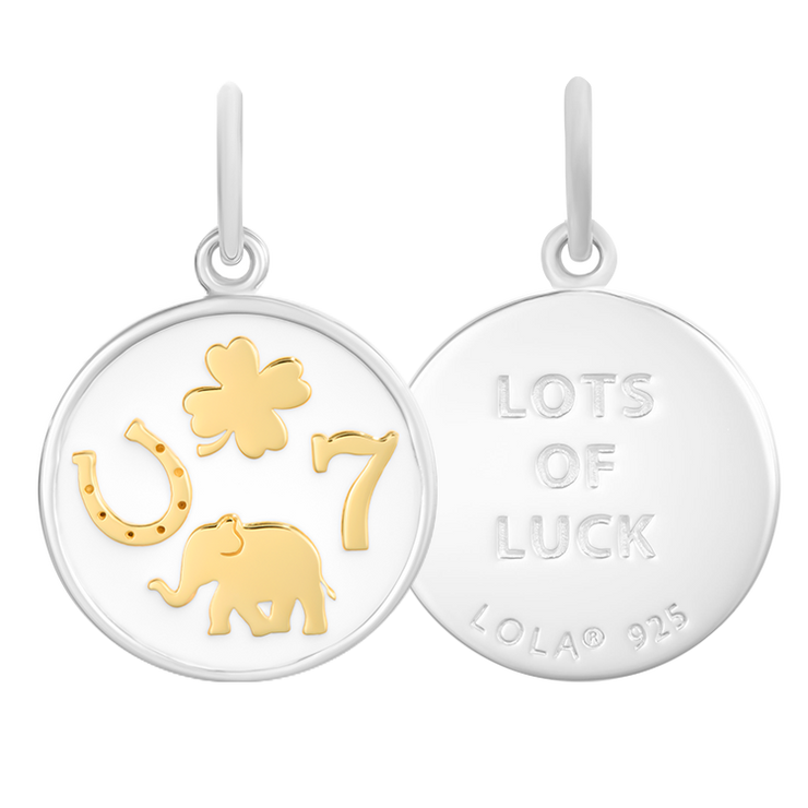 Lola Lucky You Pendant - Gold Center
