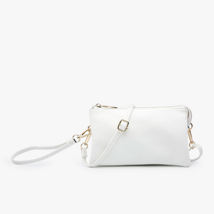 Riley Convertible Crossbody Bag - White