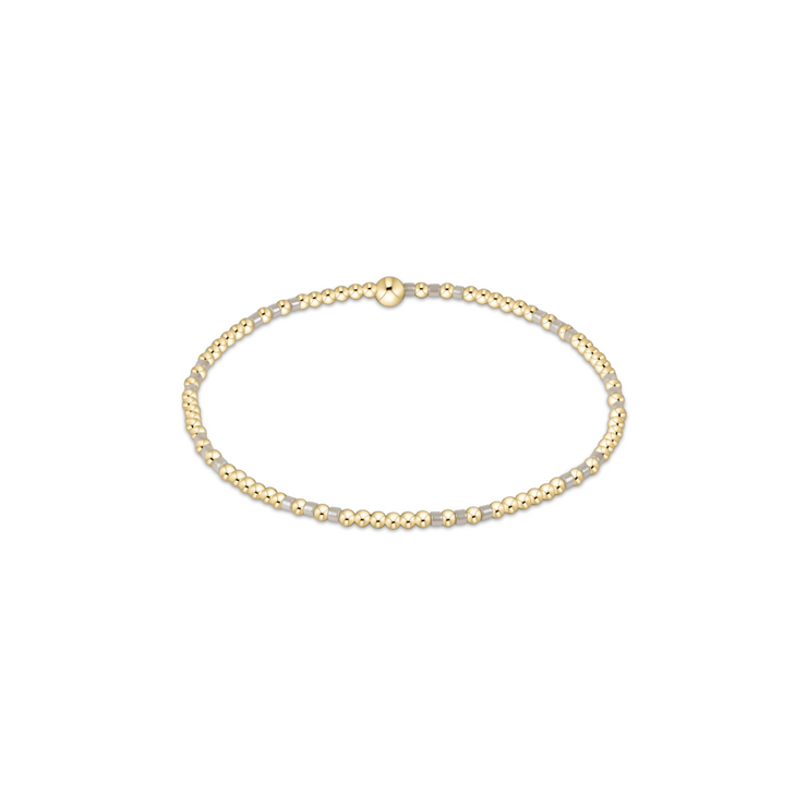 Enewton Hope Joy Pattern 2mm Bead Bracelet - Milkshake