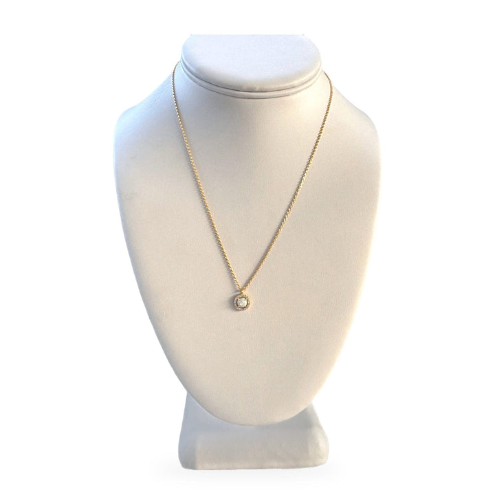 Tidepool Opal Halo Necklace Tidepool Opal Halo Necklace | Jackie Tides Gold Necklaces
