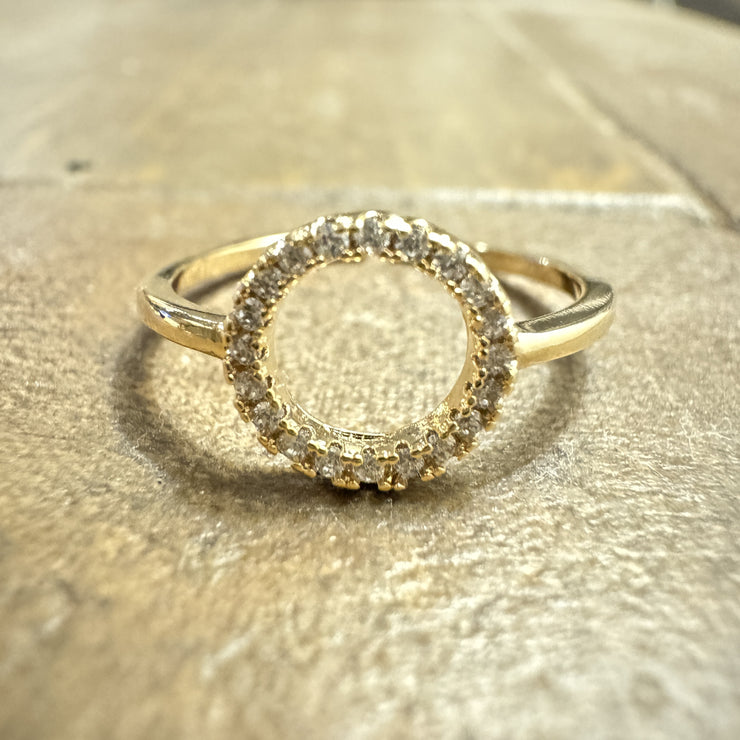 Pave Circle Ring