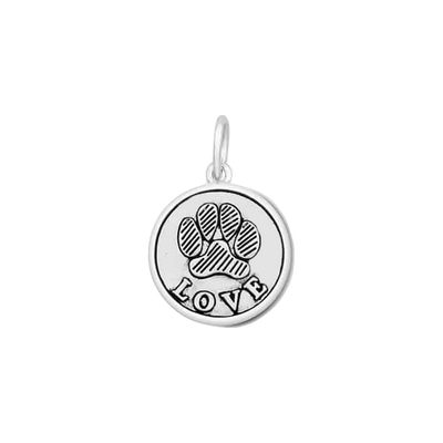 Lola Paw Print Pendant - Oxy Silver