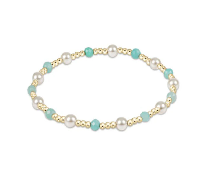 Enewton Pearl Sincerity Pattern 4mm Bead Bracelet - Amazonite