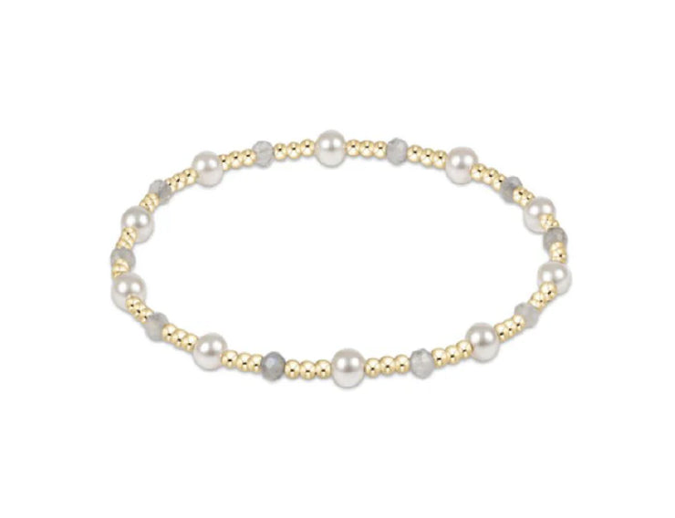 Enewton Pearl Sincerity Pattern 4mm Bead Bracelet - Labradorite