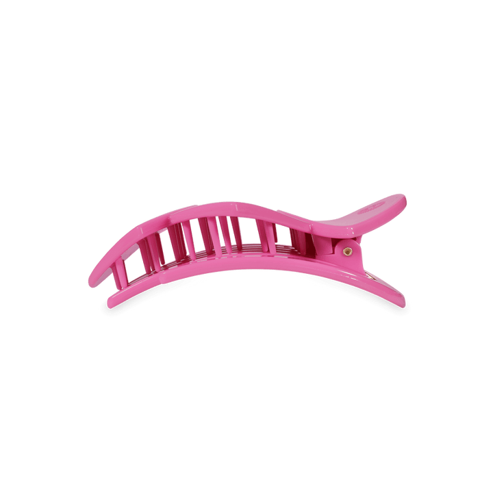 Teleties Flat Heart to Heart Pink Hair Clip